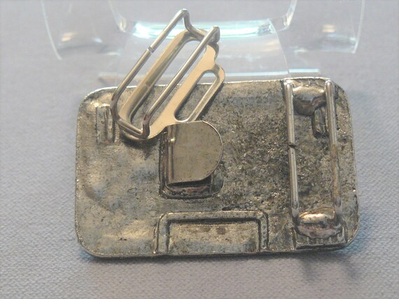 Silver Three Dimensional Effect Designer Rectangu… - image 3