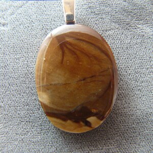 Owyhee Jasper Sterling Silver Pendant with 18&quot; Chain