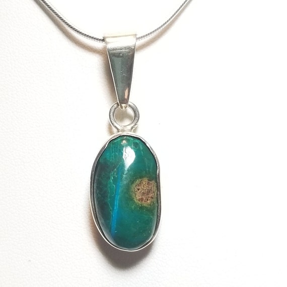 Charles Albert Turquoise Sterling Silver Pendant