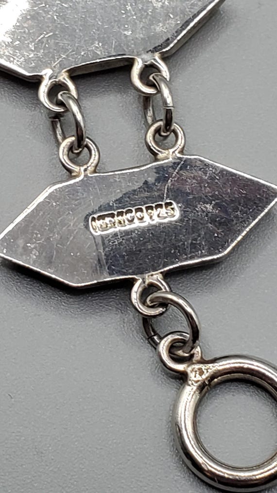 Natural Larimar Sterling Silver Toggle Bracelet - image 6