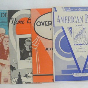 SHEET MUSIC Musical Hits Piano Ukulele Guitar from the 1930S- 1940S