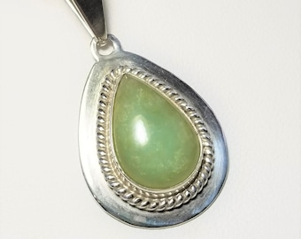Sterling Silver Blue Andean Opal Pendant