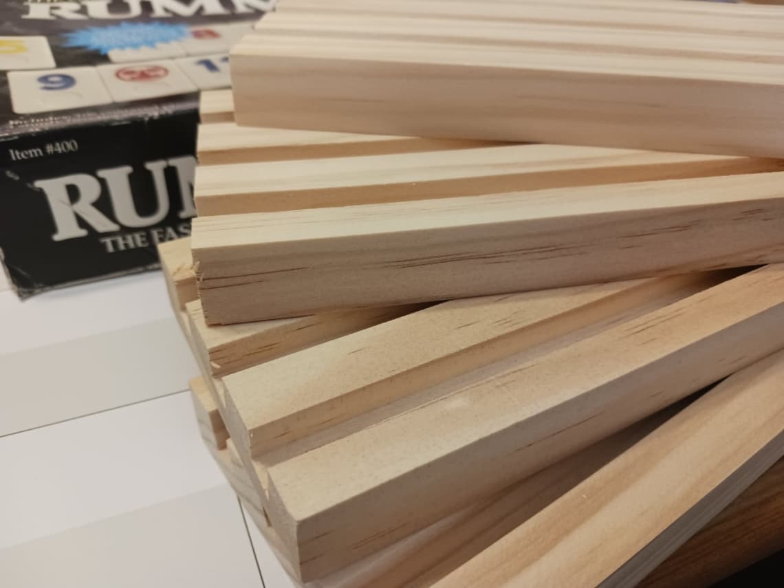 Handmade Wooden Rummikub Tile Holders. Game Not Included. Just Etsy