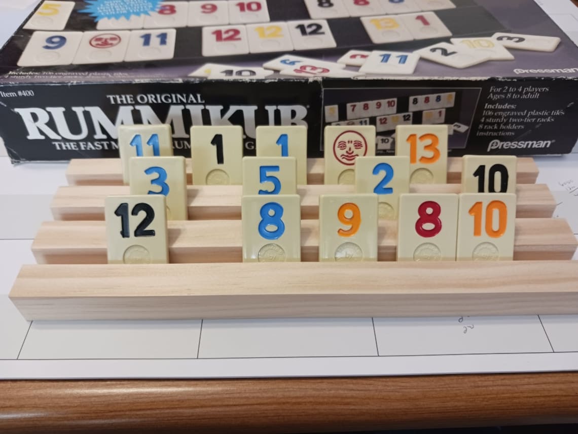 Handmade Wooden Rummikub Tile Holders. Game Not Included. Just Etsy