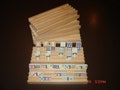 8 Handmade 4 row wooden domino holders. Mexican train. Chicken foot. Mexican Hub. New