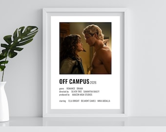 Off Campus Minimalist Movie Poster (Dean & Allie)