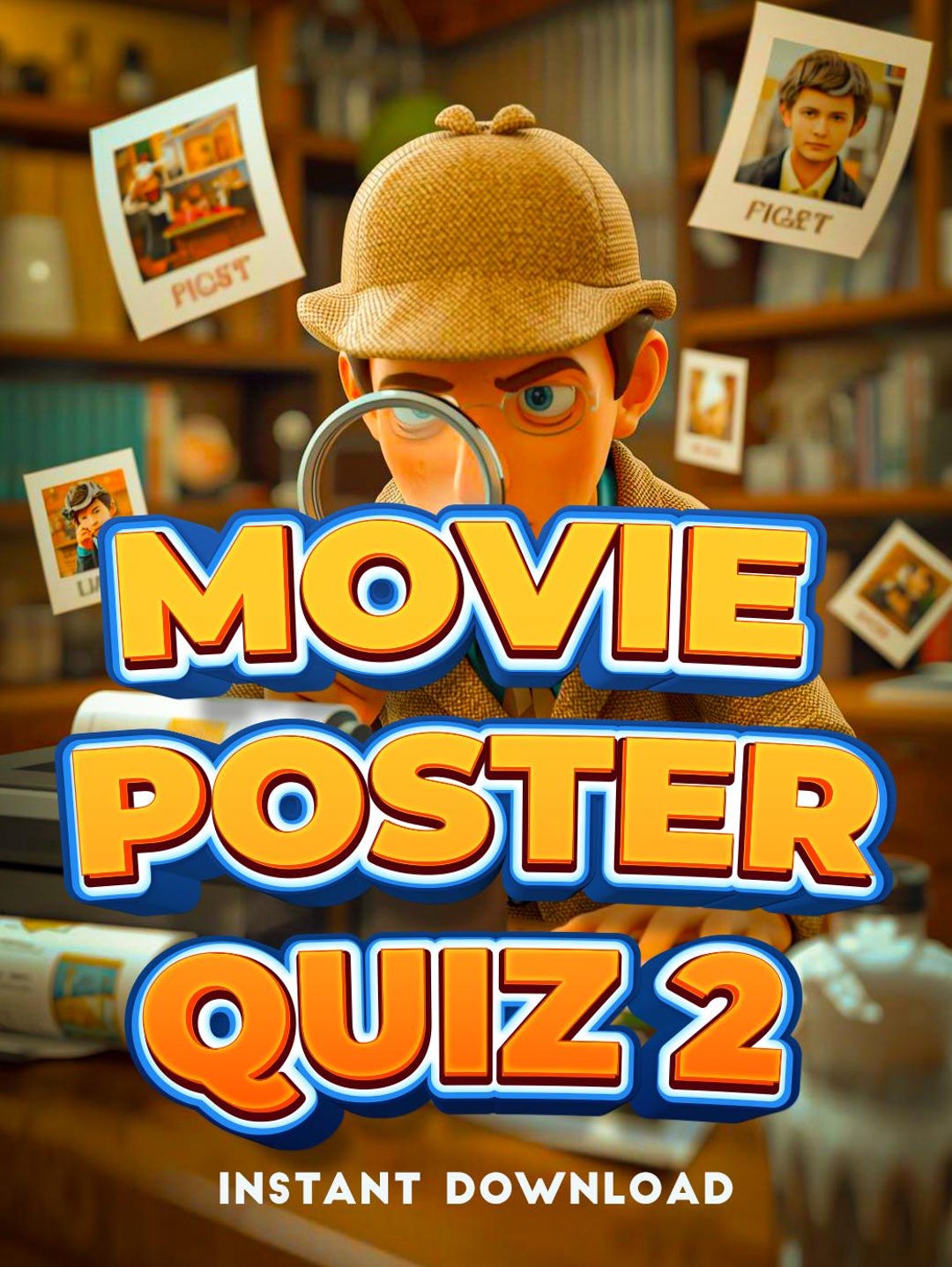 Guess the Movie Poster Picture Quiz | Printable Movie Trivia Game A4