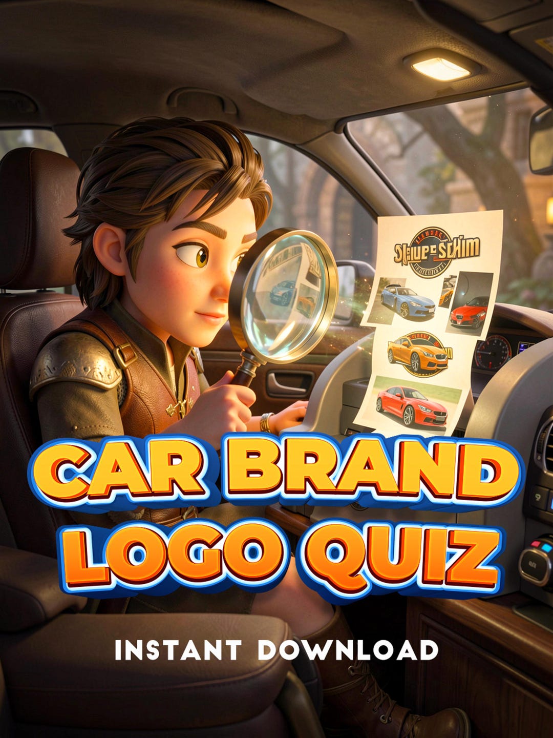 Car Logo Quiz Game | Printable Trivia for Auto Enthusiasts (PDF