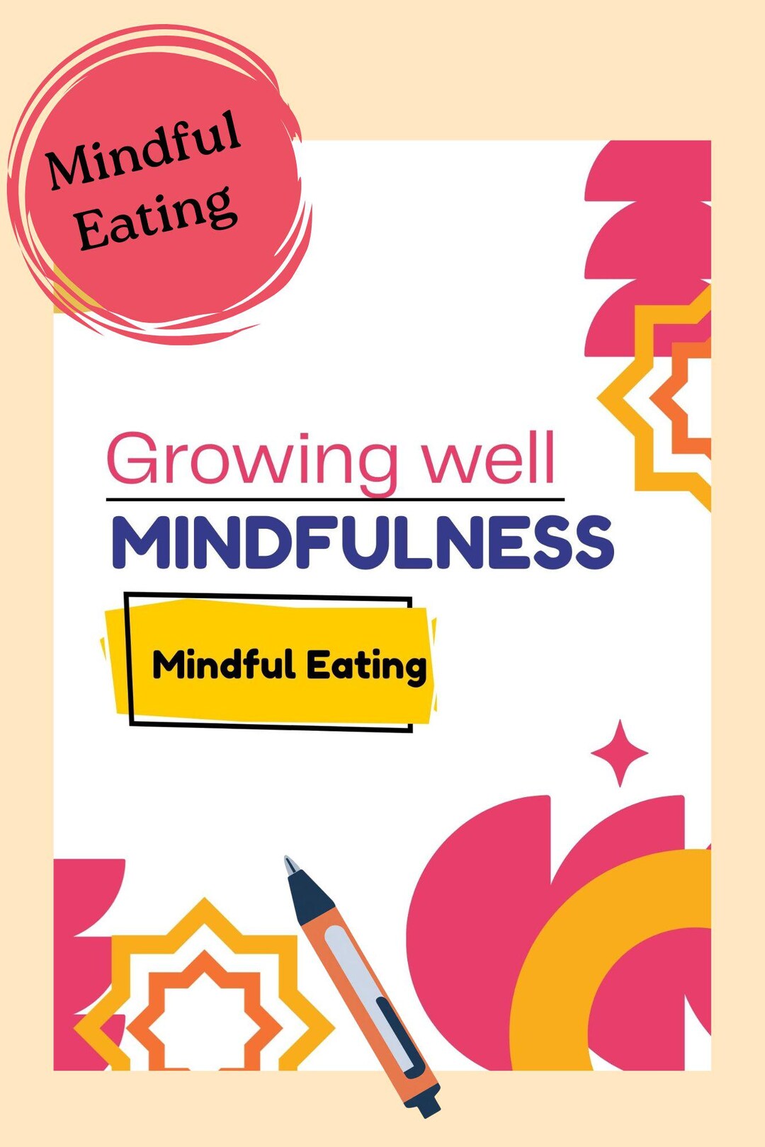 Mindful Eating Workbook for Children - Etsy