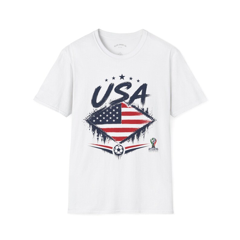 Maglietta da calcio USA America Stati Uniti USMNT Coppa del Mondo 2026, maglietta per tifosi, regalo di calcio, moderna, elegante e di qualità. immagine 1