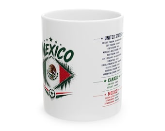 Mexico World Cup 2026 Mug Soccer Fan Football Gift Modern Glossy New High Quality Vibrant Cup