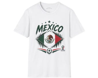 Maglietta da calcio Messico Coppa del Mondo 2026, top per tifosi, maglia da calcio, regalo moderno ed elegante, stemma verde di alta qualità
