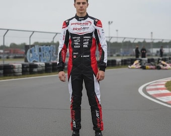CIK FIA Level 2 Approved Go Kart Racing Suit: Customizable Cordura Fabric With Free Gift T-Shirt & Balaclava