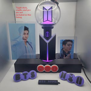 BTS Inspired 3D Printed Light Stick Cradle Holder and Pc Holder - Etsy