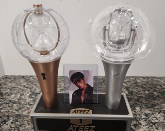 ATEEZ Inspired Light Stick Holder: Dual Stand and PC Holder-Treasure Box Design
