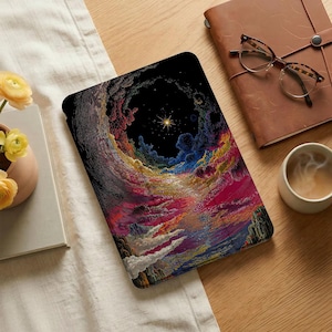 Starry Sky iPad Case with Pencil Holder for iPad Pro 2022/2021, iPad Air 2024 5 4 3 2 1, iPad 10th 9th 8th 7th, iPad Mini 6 5 4