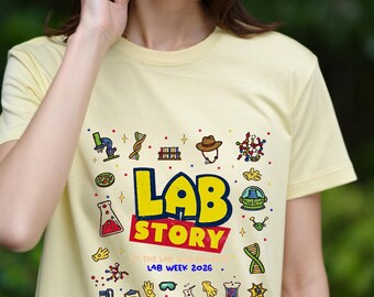 Camiseta de la Semana del Laboratorio 2026 de Toy Story, camiseta de técnico de laboratorio, regalo para científico médico de la historia del laboratorio