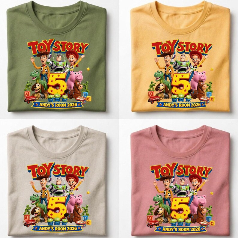 Toy Story 5 Birthday Shirt | Andy's Room 2026 Family Tee | Woody Buzz Gift image 11