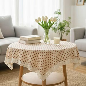 Fresa, mantel, decoración de mesa de centro, decoración de estilo rústico, decoración de primavera, decoración para anfitriones, decoración campestre, regalo de inauguración de casa, regalo para un nuevo hogar