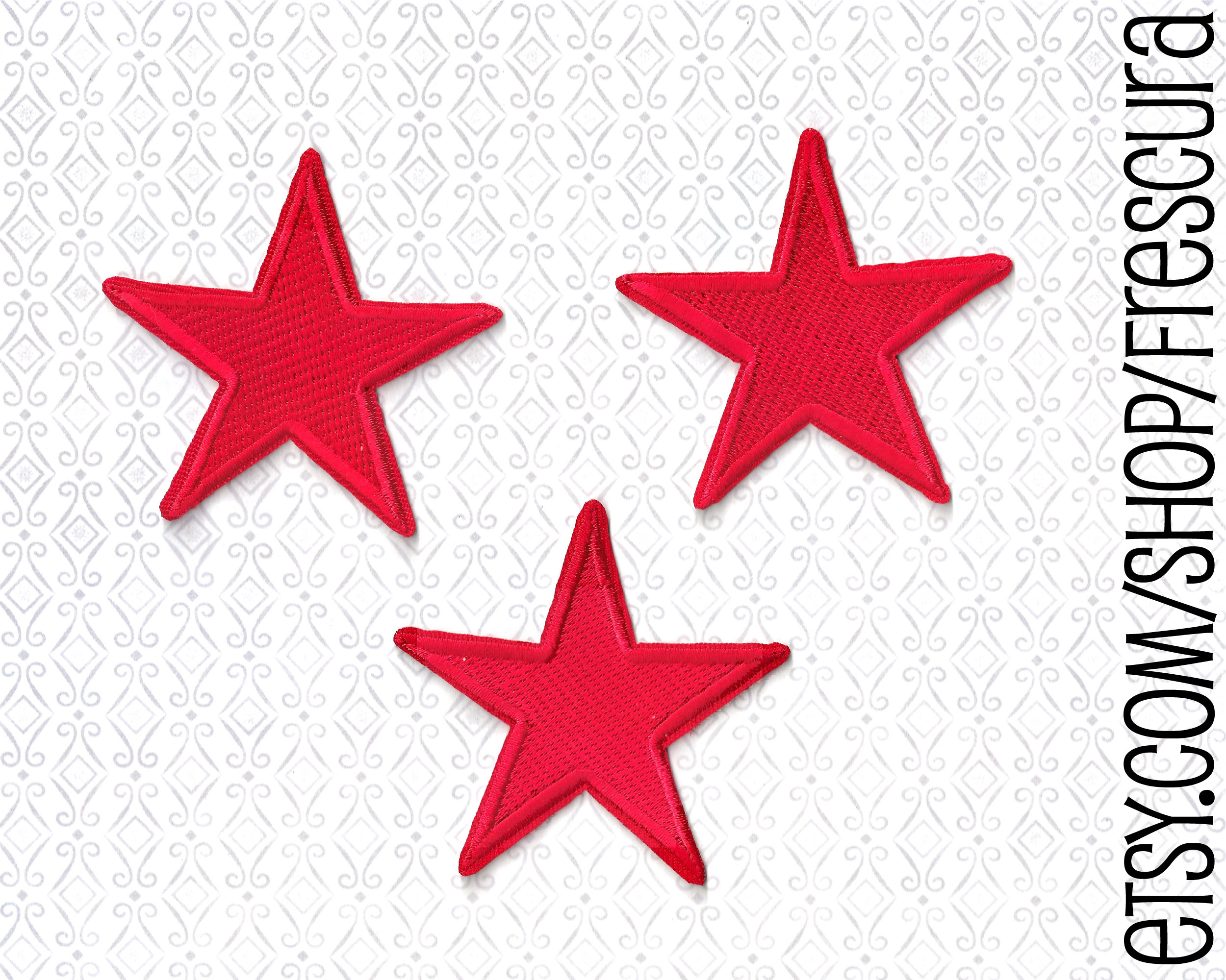 yellow and red star patches! : r/sewing