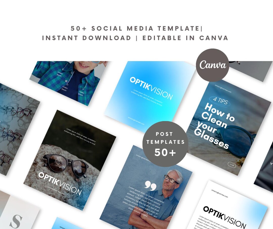Instagram Templates Bundle | 50+ Canva Templates | Social Media Kit ...