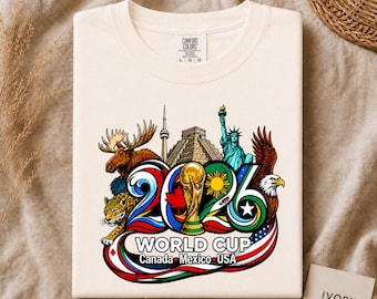 World Cup 2026 USA Mexico Canada Shirt, Soccer Fan Tee, Football Tournament Graphic Shirt, Sports Fan Gift
