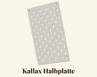 Kallax half-panel, vertical | STL file for 3D printing | Skadis-compatible perforated grid