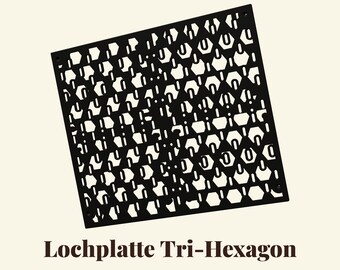 Perforated panel for IKEA KALLAX Tri-Hexagon | STL file for 3D printing