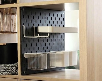 Kallax insert | Side perforated panel made of matte PLA | SKÅDIS compatible | 335 × 386 × 5 mm