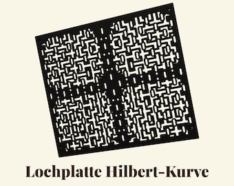 IKEA KALLAX pegboard | Hilbert curve STL file | Open 3D printing pattern