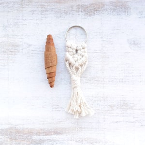 Cute Macrame Keychain, Boho Keychain, Macrame Key Chain, Friendship Key chain