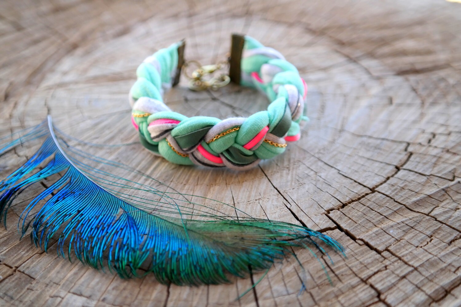 ブレスレット LABEL K FW21 BRAIDED FABRIC BRACELET (BR-TISSE_YELLOWTRIBE) il_fullxfull.1081542430_airk.jpg