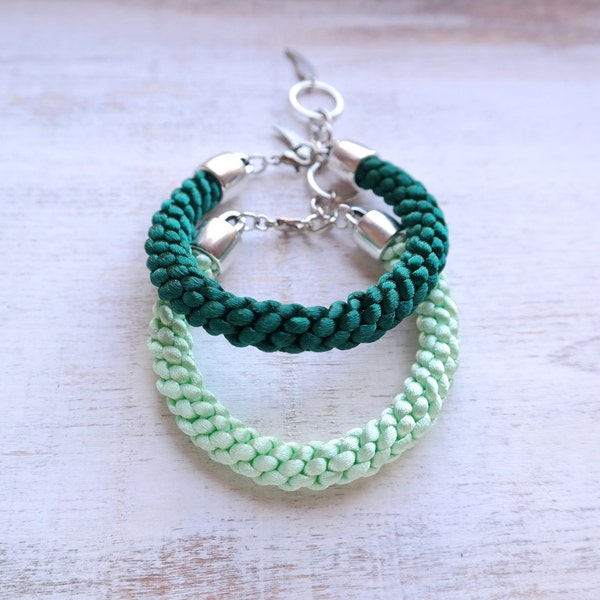 Braided Satin Cord Bracelet