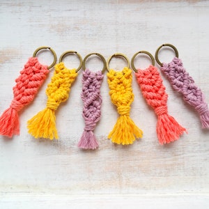 Fantasy Macrame Key Chain, Friendship Key Chain, Macrame Keychain, Boho Keychain