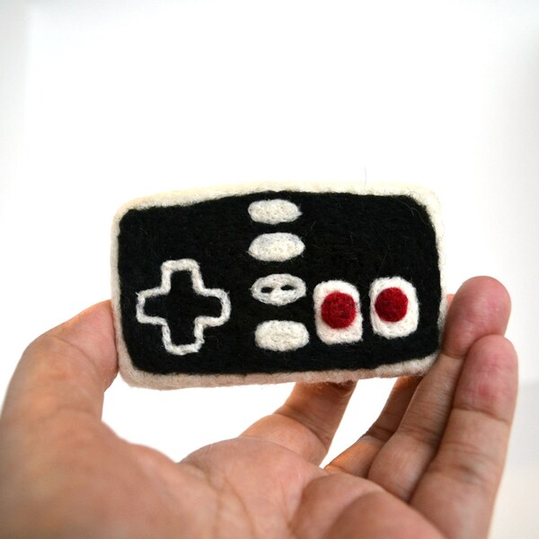 Needle Felted Old School Nintendo Remote