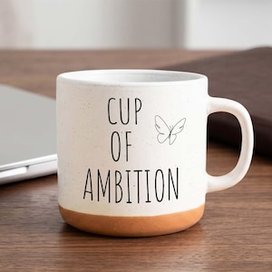 Ambitionens kopp, motiverande kaffekopp, present till fjärilsälskare, mysig skrivbordsmugg bild 1