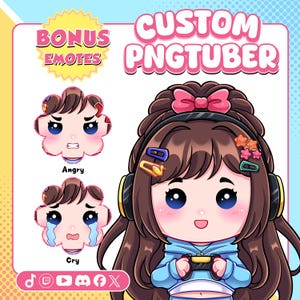 PNGtuber chibi personalizado | Encargos de PNGtuber para streamers y gamers