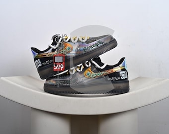 Custom Air force 1 Low Gaming custom gift for gamers handpainted sneakers for streetwear lovers