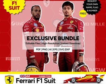 Ferrari F1 Racing Suit DIY 2025 (Instant Digital Download)