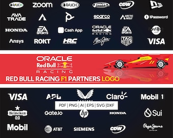 RedBull Racing Partners Logos, F1 Sponsor Vector Files (SVG, PNG, EPS)