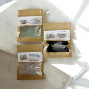 Starter Trio - Greensand, Worm Castings & Crushed Oyster Shell - 24/7 Molting and Exoskeleton support