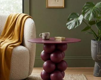 Luxus Bubble Design Couchtisch aus Holz - Einzigartiges geometrisches Akzentstück