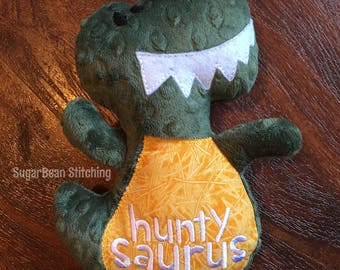 Create Your Own Monogrammed Dinosaur Plush. Personalized Dino Doll