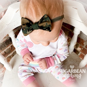 USMC Bow Headband. Desert or Woodland Camo.