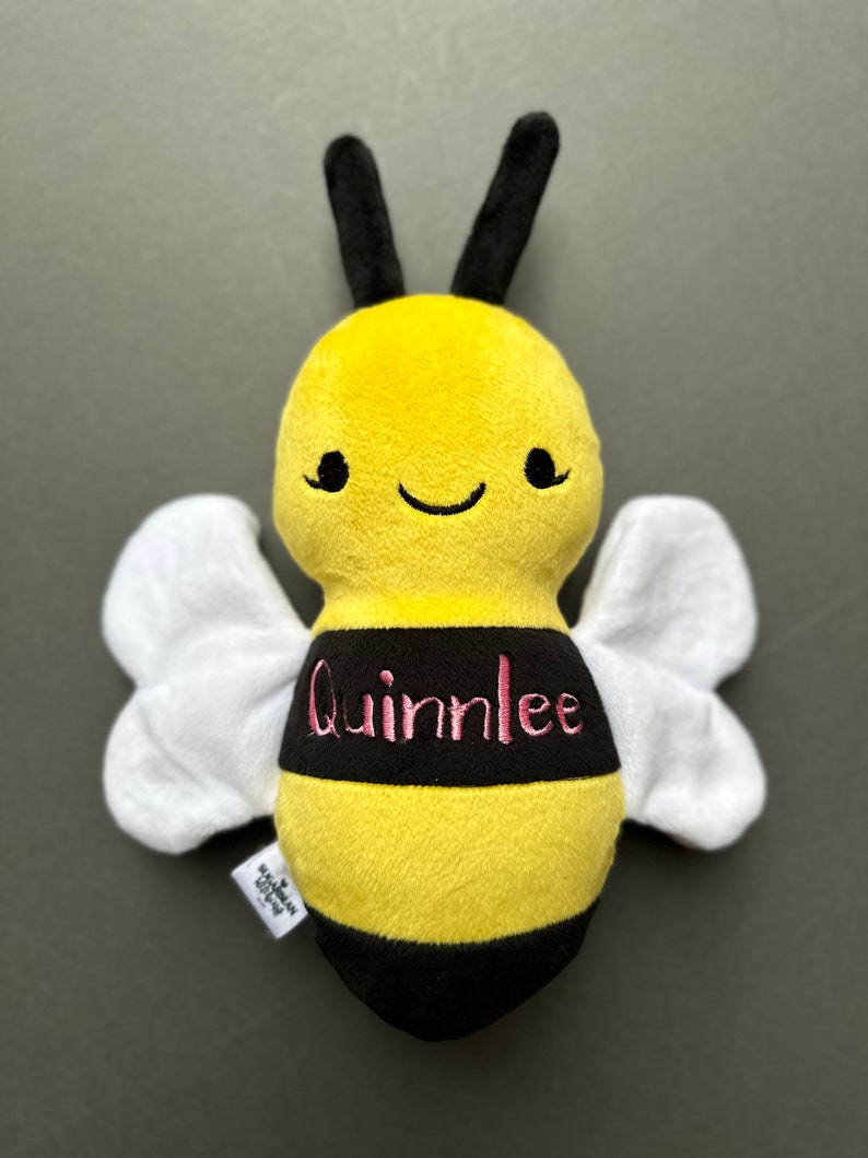 Bumble Bee Doll. Minky Plush. Optional Monogramming image 1