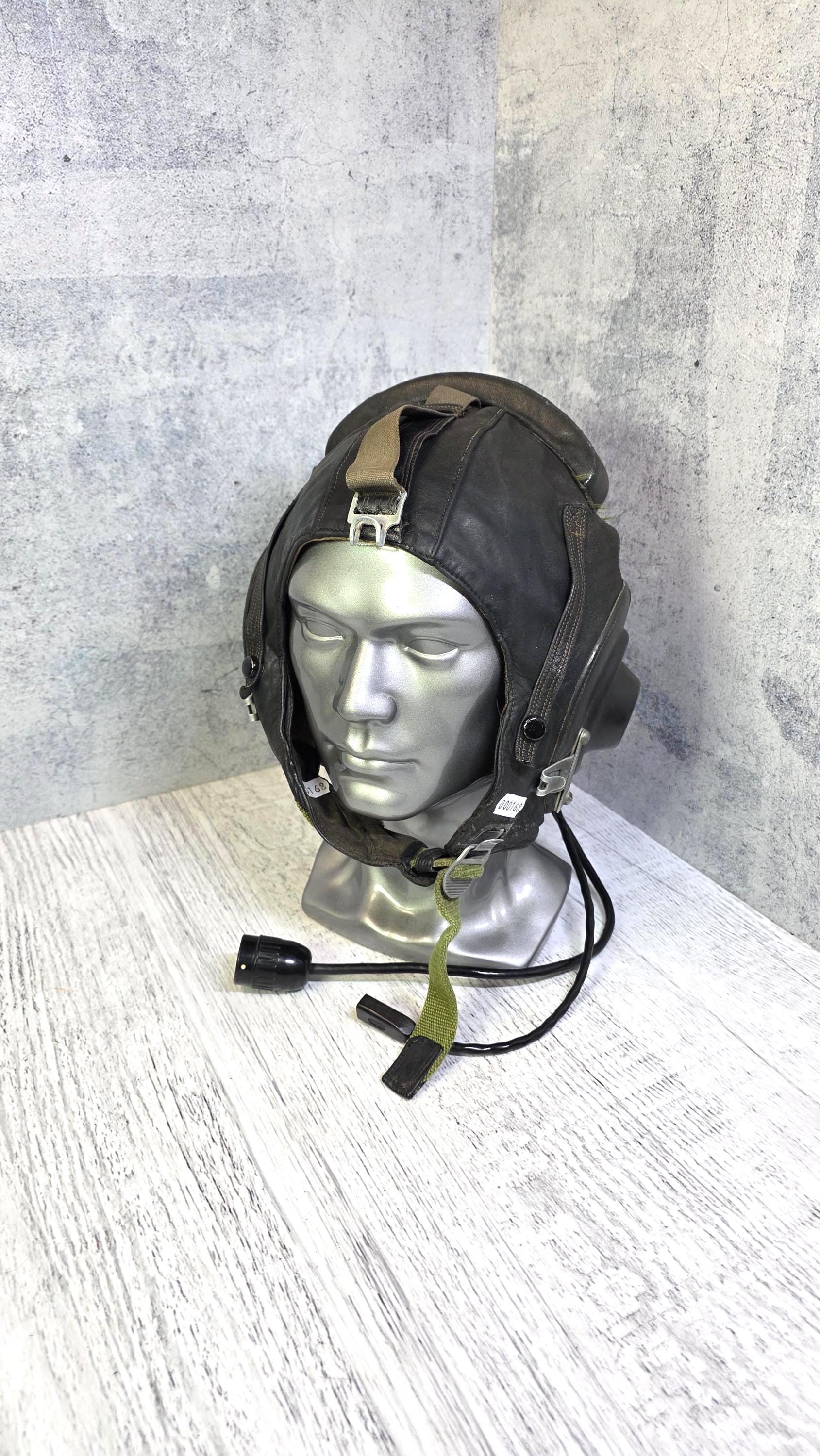 Leather pilot helmet - Etsy 日本