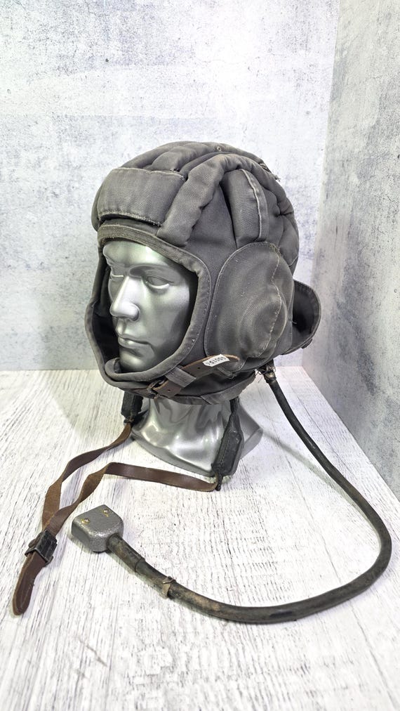 Vintage Soviet Padded Helmet Soft Protective Headgear USSR Size 3 Retro Collectible Display Piece View 2