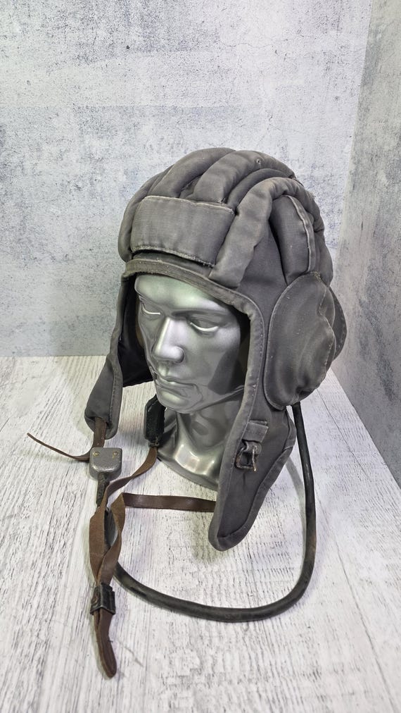 Vintage Soviet Padded Helmet Soft Protective Headgear USSR Size 3 Retro Collectible Display Piece View 5