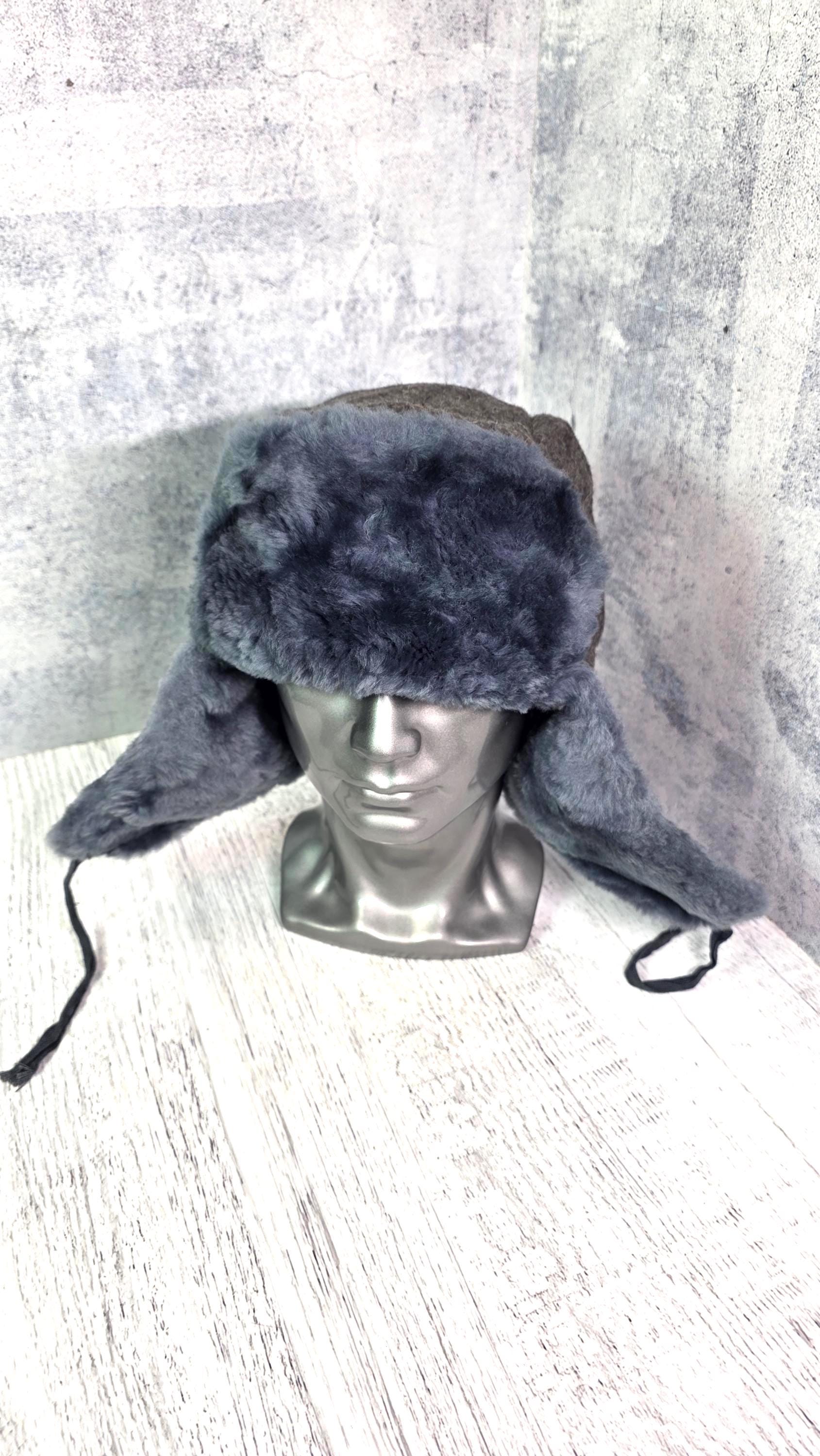 Leather ushanka hat - Etsy 日本