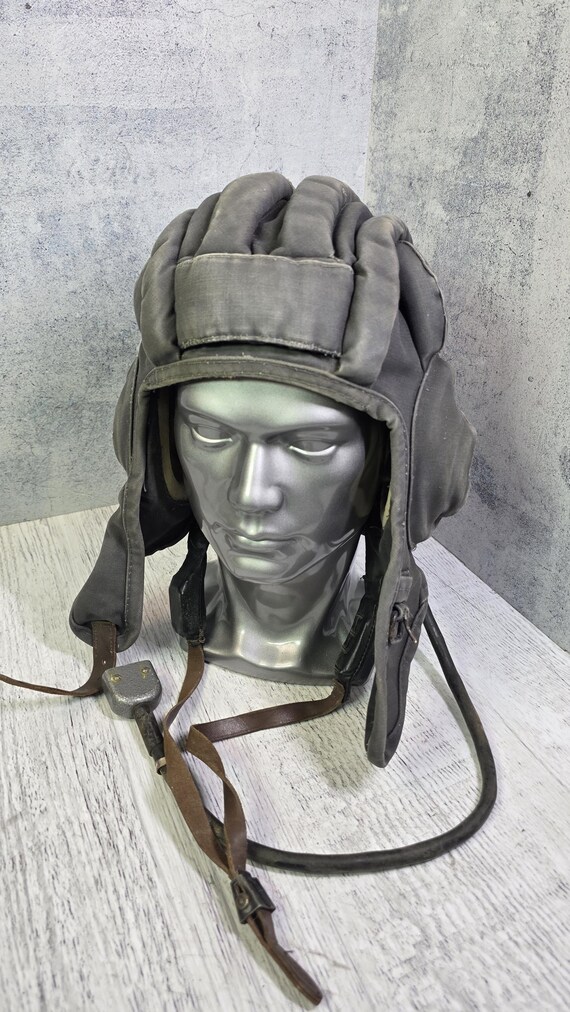 Vintage Soviet Padded Helmet Soft Protective Headgear USSR Size 3 Retro Collectible Display Piece View 4